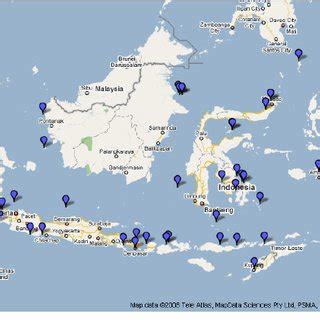 Map of coral reef status in Indonesia | Download Scientific Diagram