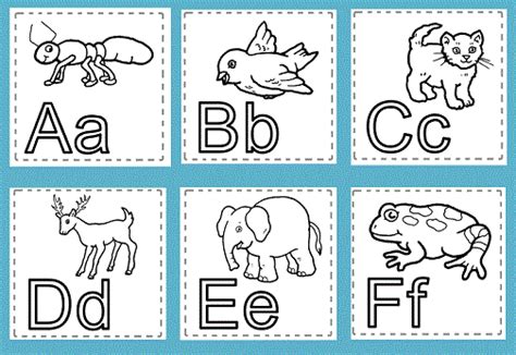 Alphabet Animal Coloring Page - AishateBernard