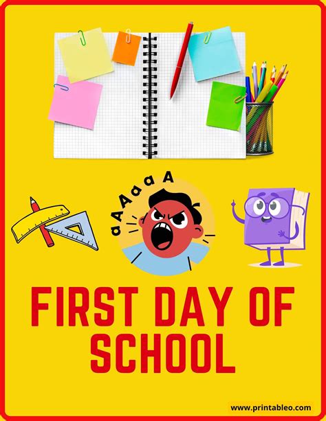 32+ First Day Of School Signs | FREE Printable PDFs