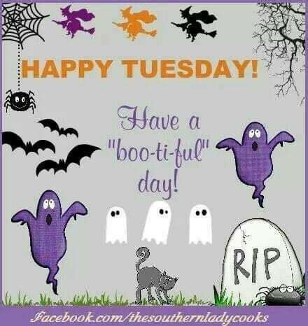 Tuesday Halloween | Happy halloween quotes, Happy halloween quotes funny, Happy tuesday