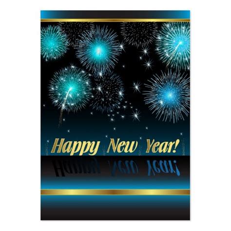 Card Happy New Year Large Business Cards (Pack Of 100) | Zazzle