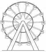 Free Ferris Wheel To Color Coloring Page  Printable sketch template