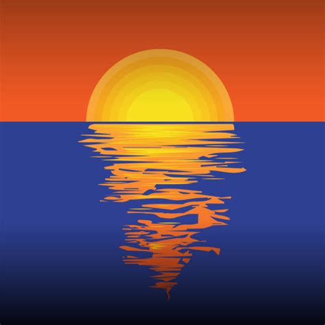 Beach Horizon Sunset Illustrations, Royalty-Free Vector Graphics & Clip ...