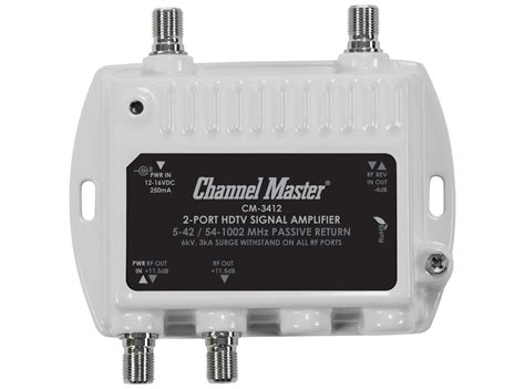 Channel Master CM-3412 2-Port RF Signal Distribution Amplifier – Walmart Inventory Checker ...