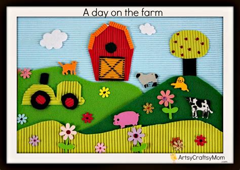 Life on the Farm - Thematic Collage for kids - Artsy Craftsy Mom