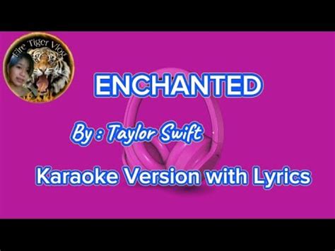 ENCHANTED - Taylor Swift (Karaoke Version) - YouTube