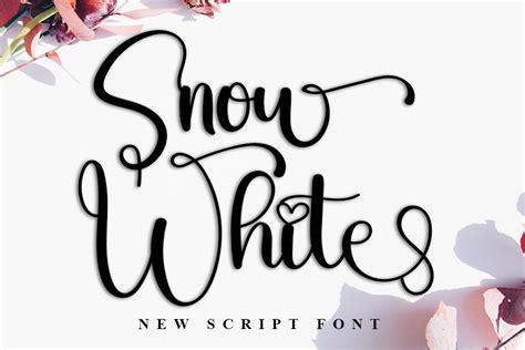 Snow White Font by FreshTypeINK · Creative Fabrica