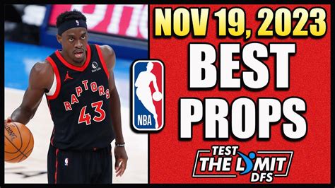 Best NBA Player Prop Picks Today! | Sunday 11/19/2023 | Top 5 ...