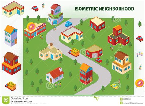 Neighborhood Stock Illustrations – 2,664 Neighborhood Stock ... | Devon ...