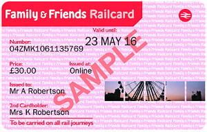 60% OFF + £20 OFF Family & Friends Railcard Discount Code Offers 2017