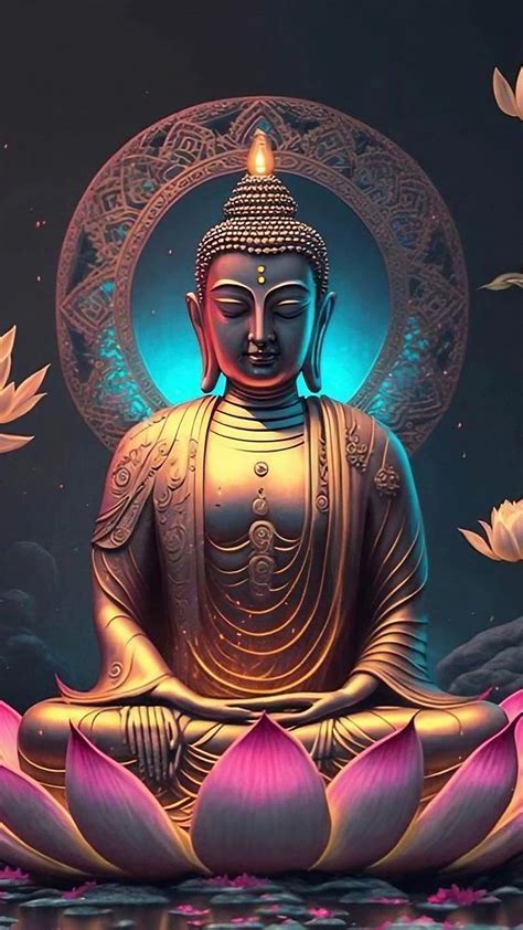 Buddha Lotus Wallpaper