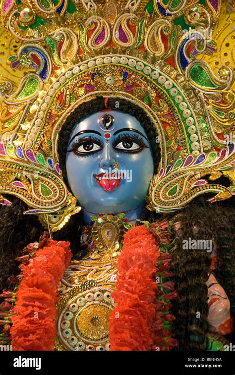 Goddess Kali Kali Puja Festival Kolkata West Bengal India Stock Photo - Alamy