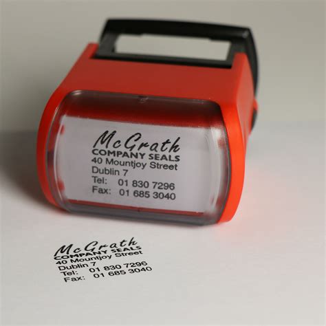 Self-inking Rubber Company Stamp | McGrath Company Seals