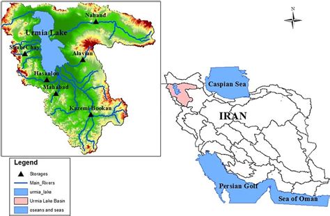 Location of Urmia lake and its basin in Iran | Download Scientific Diagram