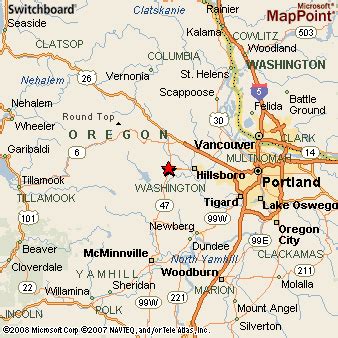 Forest Grove, Oregon Area Map & More