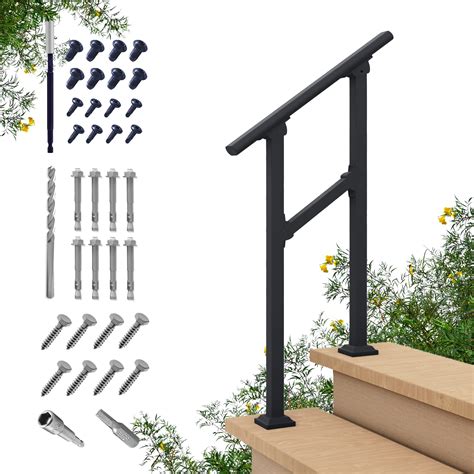 Buy CHR Fence & Rail Hand Rails for Outdoor Steps, 2 Step Handrail ...