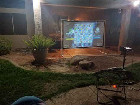 Finished my outdoor projector setup | IGN Boards