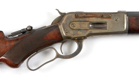 Lot Detail - (A) ANTIQUE WINCHESTER 1886 DELUXE LEVER ACTION RIFLE IN .45-70 (1896).