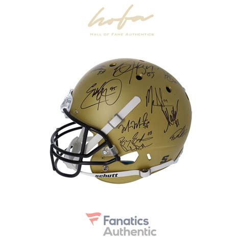 College Football’s Best Autographed Vegas Gold Replica Helmet with 24 ...