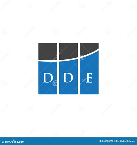 DDE Letter Logo Design on WHITE Background. DDE Creative Initials ...