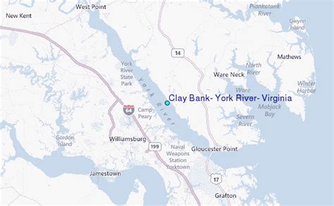 Clay Bank, York River, Virginia Tide Station Location Guide