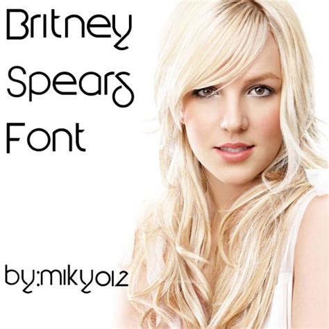 Britney Spears Font by Miky012 on DeviantArt