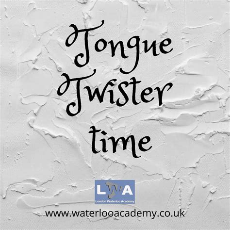 French Tongue Twisters to Improve Accent for Beginners - London Waterloo Academy