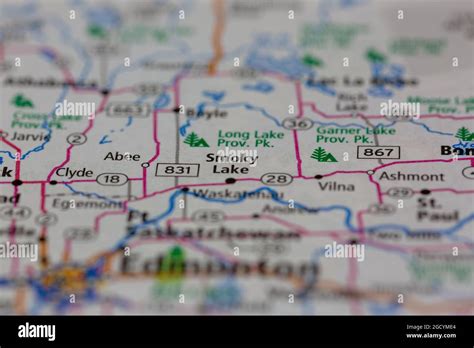 Smoky lake alberta map hi-res stock photography and images - Alamy