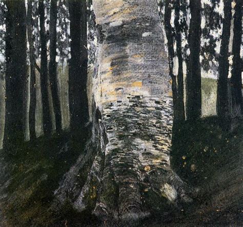 Birch in a Forest, c.1903 - Gustav Klimt - WikiArt.org