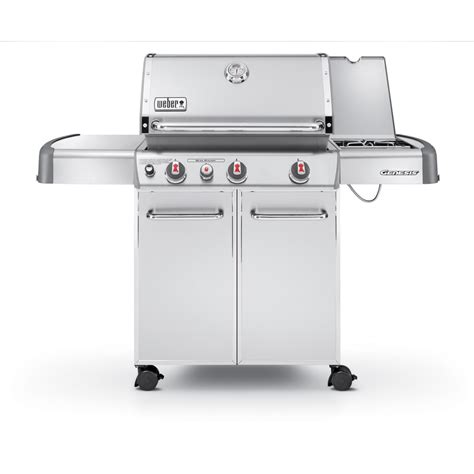 Weber Genesis S-330 Stainless Steel 3-Burner (38,000-BTU) Natural Gas ...