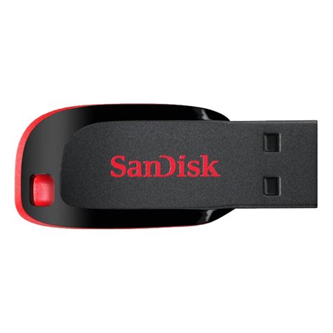 SanDisk Cruzer Blade USB 2.0 32 GB Flash Pen Drive (Black, Red ...