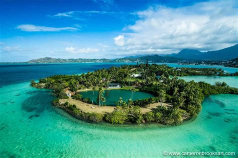 Coconut Island, located in Kaneohe Bay, Oahu. Photo by Cameron Brooks ...