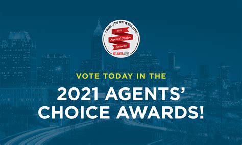 Vote now in the 2021 Agents' Choice Awards! - Atlanta Agent Magazine