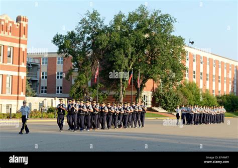 Cadets training on Parade square at Royal Canadian Mounted Police Depot ...