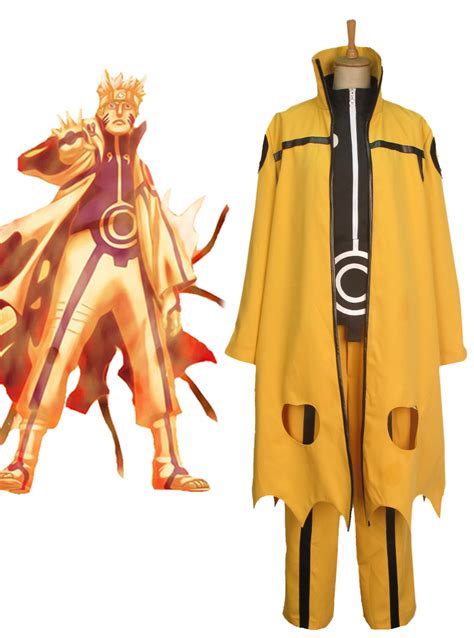 Naruto Uzumaki Naruto Nine-Tails Bijuu Mode Cosplay Costume ...