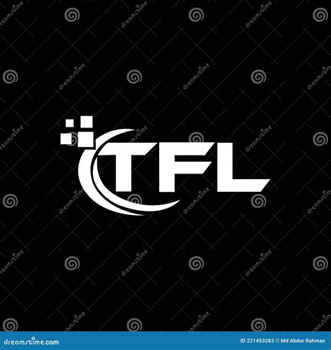 TFL Letter Logo Design on Black Background. TFL Creative Initials ...