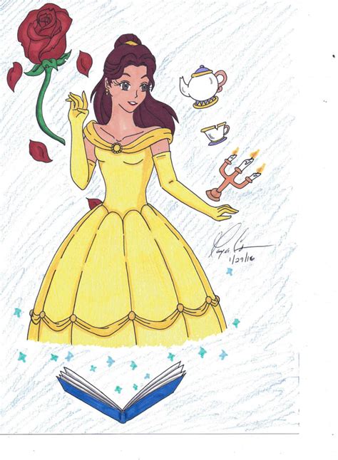 Beauty and the Beast: Belle Fan Art by Namae2014 on DeviantArt