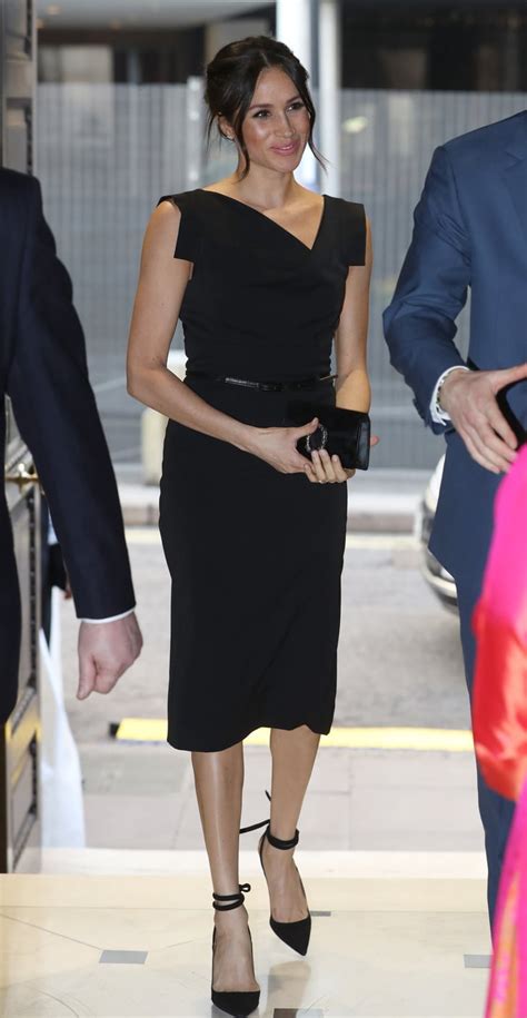 Meghan Markle Black Halo Dress | POPSUGAR Fashion Photo 4