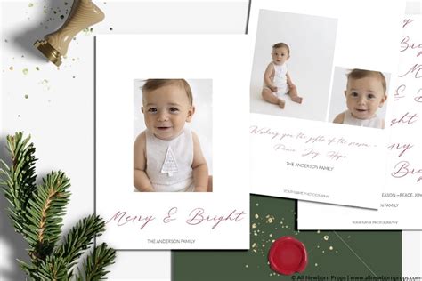 Photoshop Greeting Card Templates - All Newborn Props