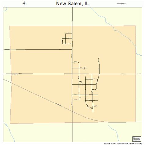 New Salem Illinois Street Map 1752805