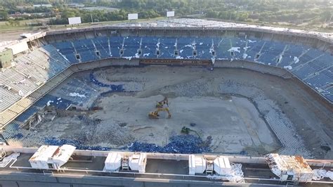 Pontiac Silverdome Demolition Fail Drone Footage