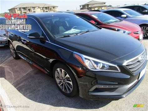 2016 Phantom Black Hyundai Sonata Sport #110335757 | GTCarLot.com - Car Color Galleries