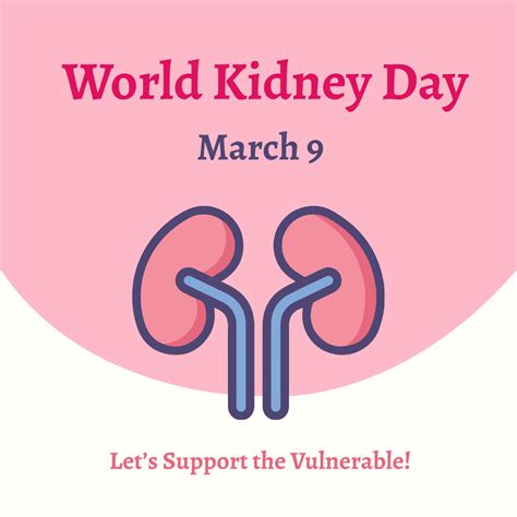 World Kidney Day Poster Vector Template - Edit Online & Download Example | Template.net