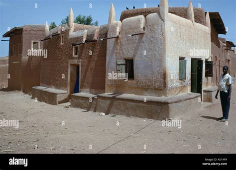 NIGERIA West Africa Kano Traditional Hausa dwelling house and mud ...