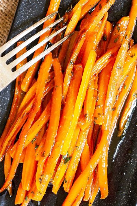 Sauteed Julienned Carrots in Maple Thyme Glaze - My Pure Plants