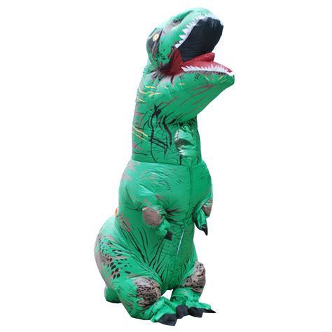 2017 Retail Sale Disfraz Adulto Green INFLATABLE Dinosaur Costume Halloween Costume for Men ...