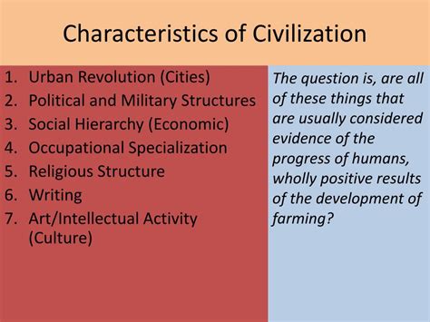 PPT - The Characteristics of Civilization PowerPoint Presentation, free download - ID:2853028