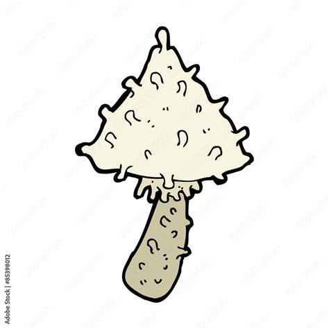 cartoon weird mushroom Stock Vector | Adobe Stock