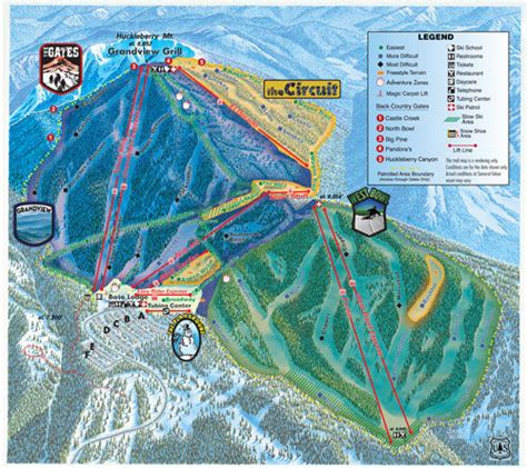 Sierra at Tahoe Trail map - Freeride