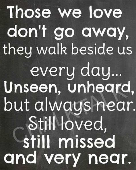 Wedding Memorial Sign - Those we love don't go away - Chalkboard sign ...